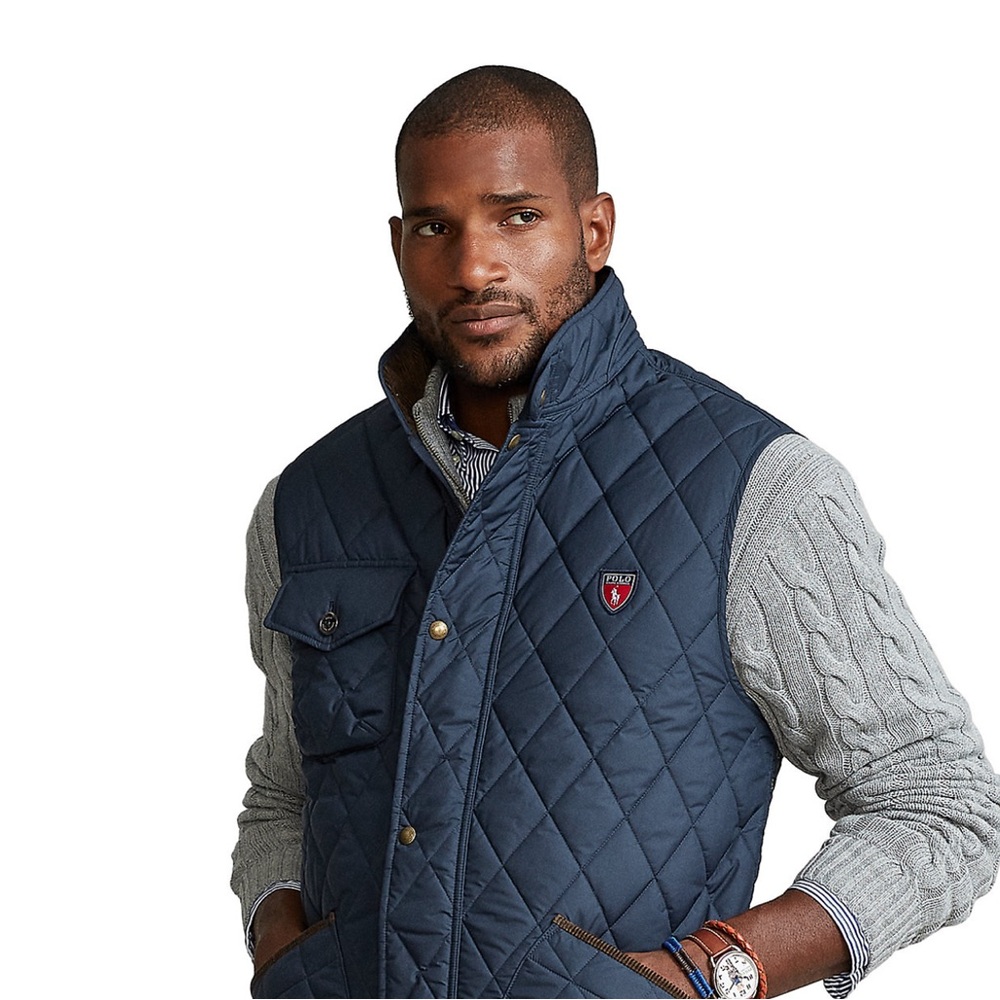 RLX Ralph Lauren Dark Blue Quilted Vest